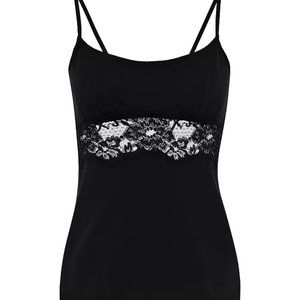 La Perla Souple Cotton / Lace Trim Camisole Top, Size S, New with Tags